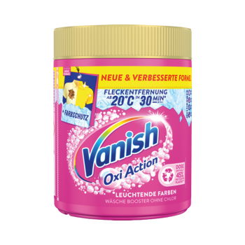 Vanish OxiAction Leuchtende Farben, Weasche-Booster ohne Chlor, Fleckentferner Pulver, 550g